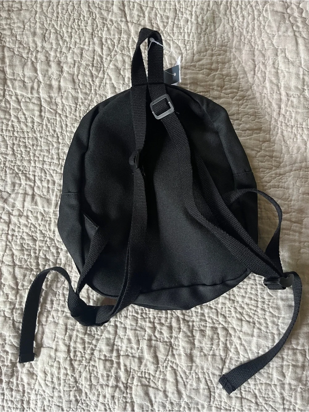 Pendleton Black Canvas Backpack with Red, Yellow & Green Stripes